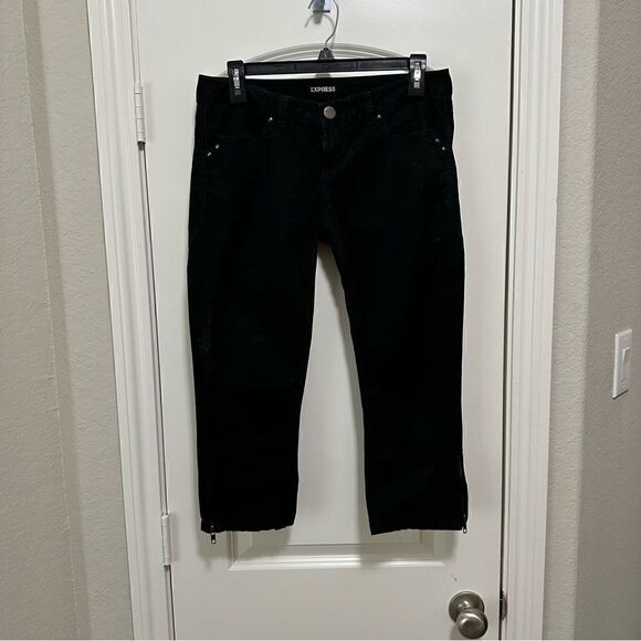 Express Women’s Black Skinny Ankle Pants Size 6 - Picture 1 of 4